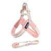 Dog leash chest strap vest